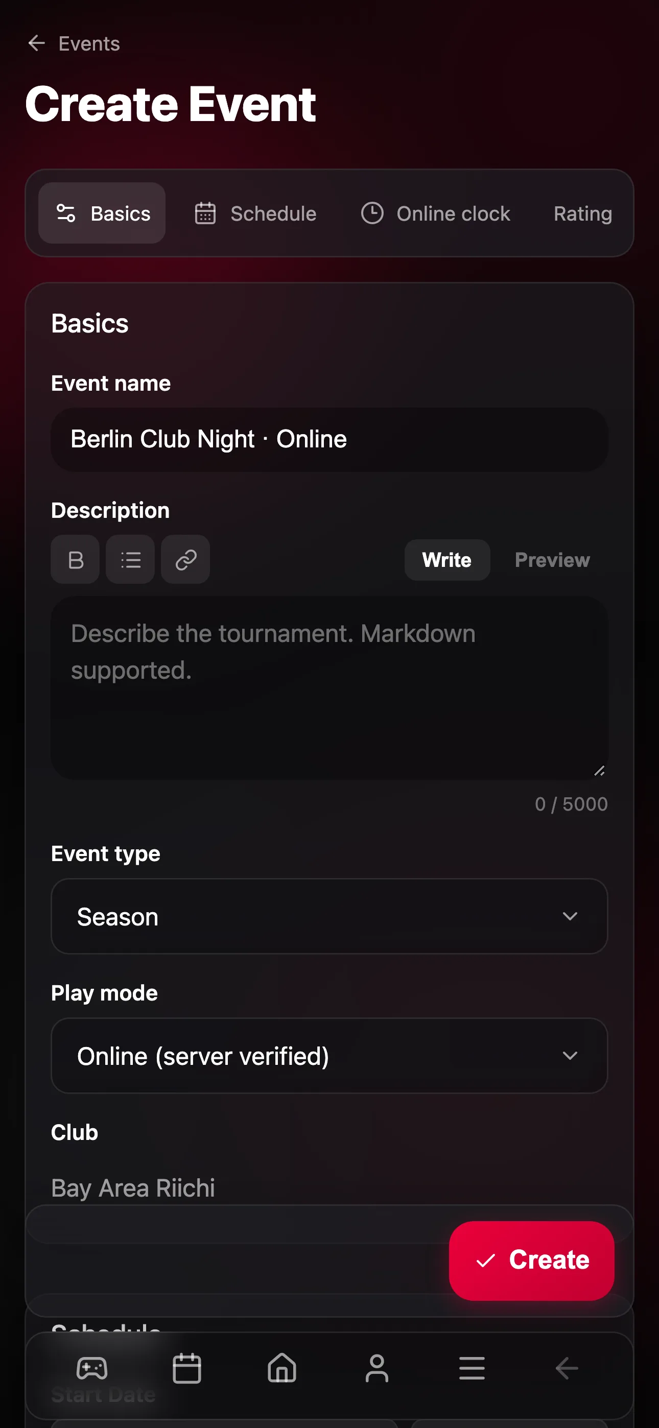 A new online event