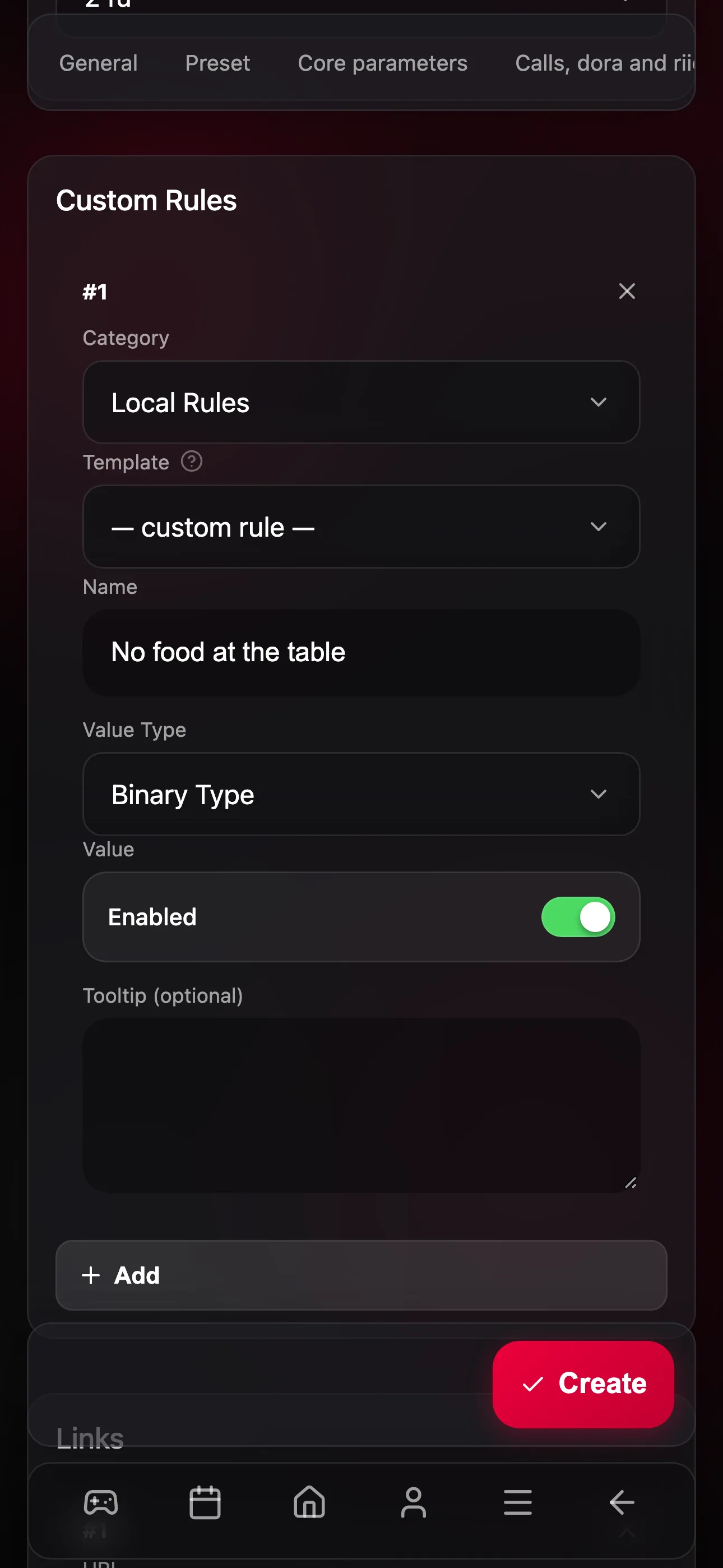 Adding a custom local rule